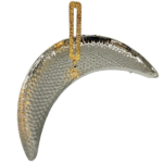 S/STEEL MOON SHAPED FRUIT TRAY-29.5*19.5CM-1*4