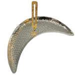 S/STEEL DALLAH SHAPED FRUIT TRAY-25*9CM-1*6