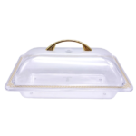 CAKE TRAY W/LID-32.5X17.5CM