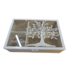 WOODEN 6-PART STORAGE BOX