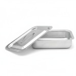 ALUMINUM RECTANGULAR TRAY WITH LID 37*27CM