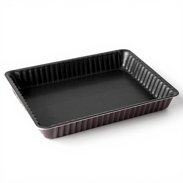 1013090000105.png JOLLY NON-FLUORINE DECORATED RECTANGULAR TART MOLD 32 CM - الصورة 1