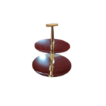 ROUND TWO-TIER NUT/SNACK STAND