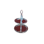 SMALL SILVER TWO-TIER DESSERT STAND