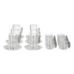 BR GLASS 18 PCS TEA & COFFEE SET-LANTERN DESIGN HANDLE