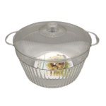 ACRYLIC FRUIT BOWL W/COVER-27X22X17