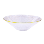 GLASS BOWL GOLDEN DESIGN-5CM