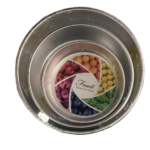 3PCS ALUMINIUM FRUIT BOWL-4/19/15CM
