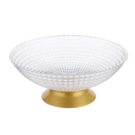 PLASTIC BOWL W/BASE -24X24X10CM