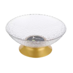PLASTIC BOWL W/BASE -28X28X11CM