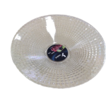 PLASTIC ROUND FLAT BOWL -24X24X10CM