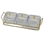 3-PCS ACRYLIC CANDY BOWL W/HOLDER SET