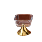 GLASS CANDY STAND-13X12CM
