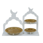 3-TIER RAMADAN DESSERT PLATE W/STAND-31X8X23.5CM