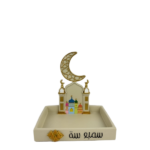 RAMADAN CANDY TRAY W/MOON DESIGN-18.5X13.5X19.5