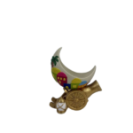 RAMADAN MOON SHAPED CANDY BOWL-14.5X9.5X16.5