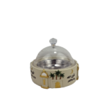 RAMADAN CANDY BOWL W/LID-18.5X5.5X14.5