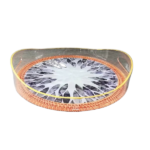 ROUND ACRYLIC TRAY-35CM-TRANSPRENT