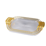 PLASTIC TRAY W/HANDLE -38X24.5X2.7CM