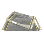 ACRYLIC SQUARE TRAY-S-34X18X3.5CM