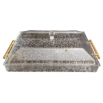 ACRYLIC TRAY W/COVER-37X27CM