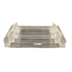 ACRYLIC SQUARE TRAY-M-34X16X8.5CM