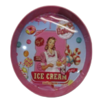ICE CREAM S/STEEL ROUND TRAY