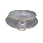 GLASS ROUND STAND TRAY