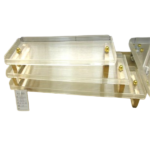 ACRYLIC RECTANGULAR TRAY W/HANDLE