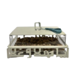 ACRYLIC CANDY TRAY W/METAL COVER -27X15X14.5