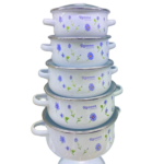 5PCS ENAMEL CASSEROLE SET