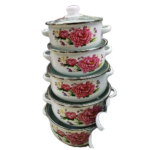 5PCS CASSEROLE ENAMEL SET-(16-24)CM