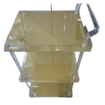ACRYLIC 3LAYER TROLLEY CART 39X59X90CM