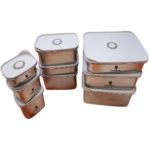 S/STEEL BOX W/COVER-600ML