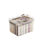 CLEAR STORAGE BOX W/COVER-30.5X22.5X17.5CM