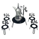 5PCS METAL DECORATIVE STAND-BLACK
