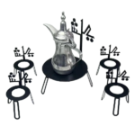 5PCS METAL DECORATIVE STAND-WHITE