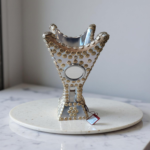 BURNER SILVER W/ROUND GLASS