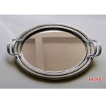 S/STEEL GERMAX 2 PCS SERVING TRAY SET-SILVER