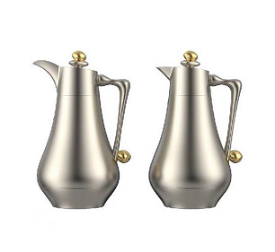 ⁦2 PCS VACUUM FLASK SET-1.0+1.0L⁩ - الصورة ⁦1⁩