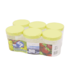 6PCS CHEMCO PLASTIC PET JAR SET-400ML-002634