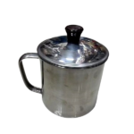 S/STEEL MUG W/LID-12CM