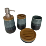 4-PCS CERAMIC BATHROOM SET