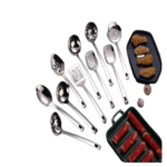 S/STEEL LADLE W/HOLE SPOON-240MM