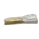 6PCS STEEL CAKE KNIFE SET-WHITE GOLD-22CM