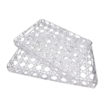 ACRYLIC RECT. TRAY-36.5X26.5X4