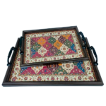 RAMADAN SERVING TRAY W/HANDLE-33.5X23.5X2CM