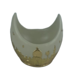 RAMADAN CERAMIC BOWL BOAT SHAPE-16X10X9.5