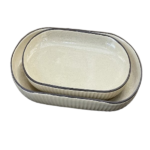 CERAMIC OVAL PLATE-10