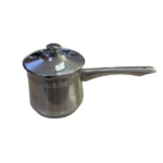 S/STEEL SINGLE MILK POT W/LID-540ML-1X2
